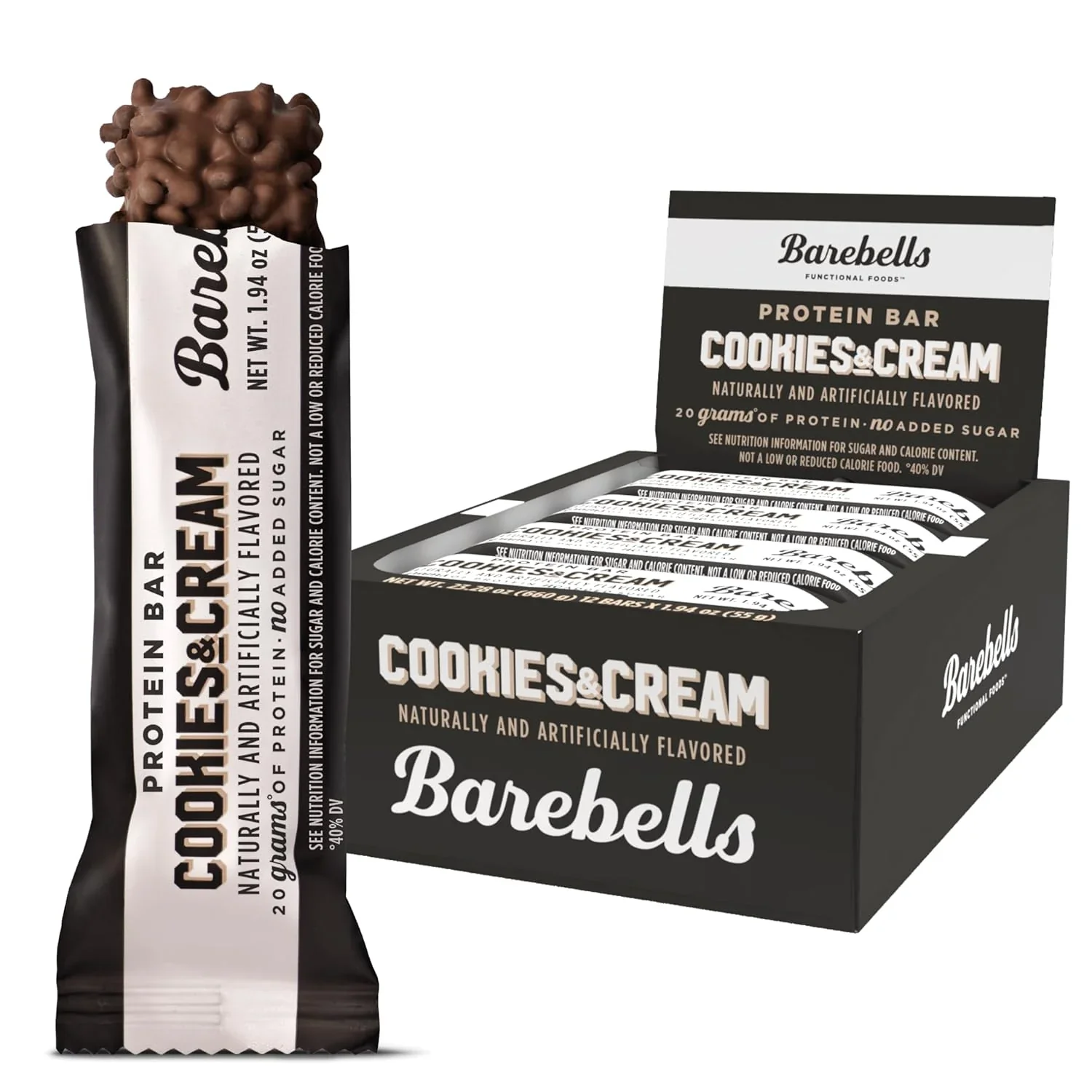 Barebells Protein Bar Cookies & Cream (12un)